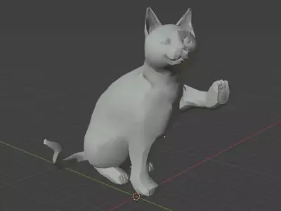 car hand up Low-poly 3D model