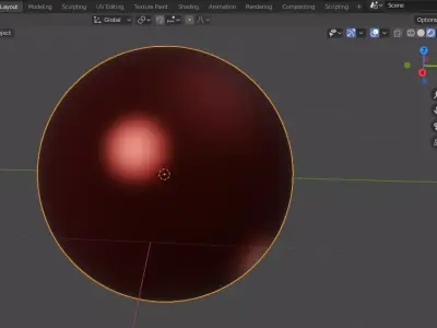 Beautiful Red Ball Free 3D model