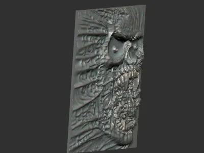 devil skull 3D print model