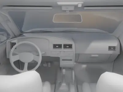 Toyota Hilux 1993  Low-poly 3D model