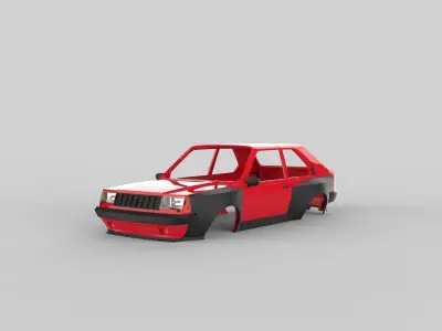 Volvo 340 GL 1990 Rc shell 3D print model