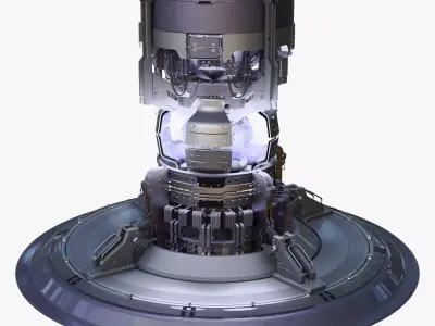 Sci-Fi Fusion Power Core Generator M1 3D model