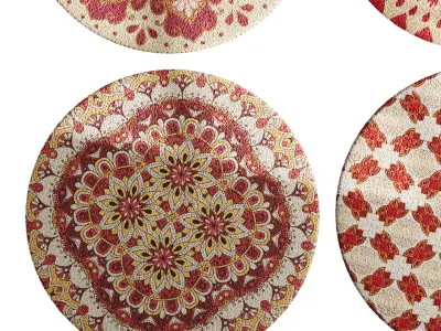 round carpet 29 3D model