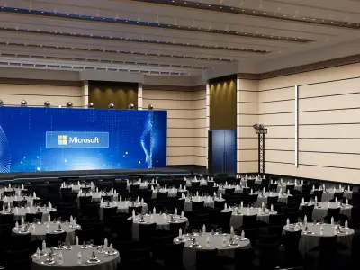 Concert stage design 3D model 3D model