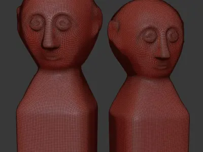 Decorative antique sculptures  3D model