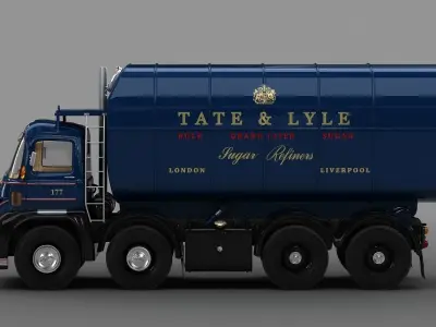 Foden S21 Sugar Truck 1962 3D model