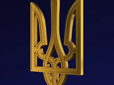 Ukraine State Emblem M 5 3D model