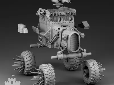 All-terrain vehicle 3D print model