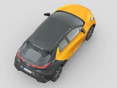 Toyota C-HR 2024 Low-poly 3D model