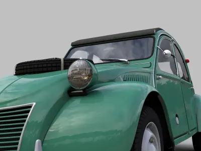 Citroen Sahara 2CV 1964 3D model