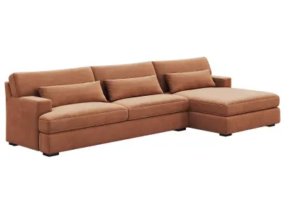 Dune Two-Piece Large Chaise Sectional By Arhaus 3D model