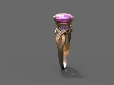 High-Quality 3D Ring Model Low-poly 3D model 26