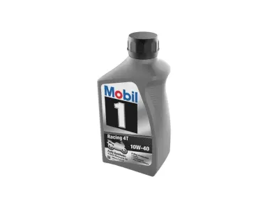 Mobil 10W-40 Oil bottle 3D print model