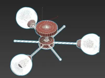 de-markt-city-vita-220011903 three light ceiling fixture 3D model