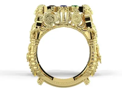 Balaji Rings For 3D print  3D print model