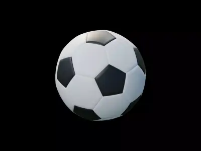 3D FOOTBALL BALL 3D model