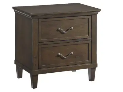 Holderman 2 - Drawer Nightstand in Brown 3D model