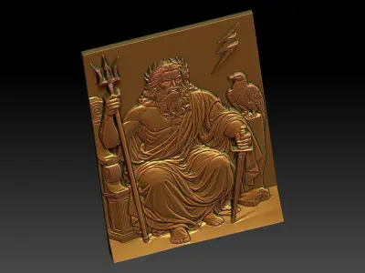 1 Zeus CNC Relief Model 3D print model
