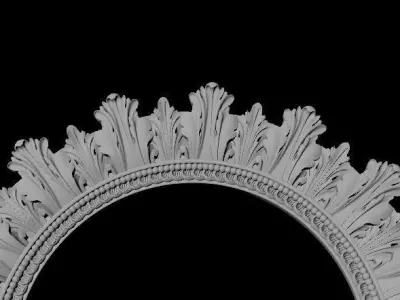 mirror ornate gold frame 3D model order