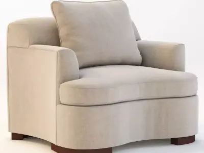 Bolier Modern Luxury Lounge Chair 92015 3D model