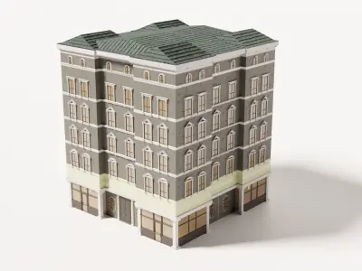 19th Century Building Type 1 3D model