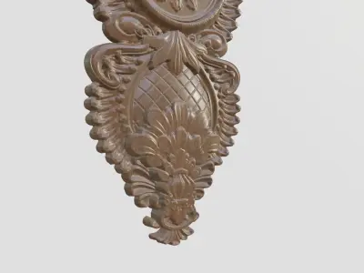 Wooden Clock Decor 3D print model get