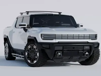 3D Model  GMC Hummer EV RIGGED Blend File 3D model