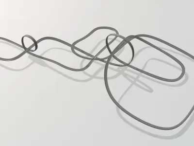 Acrobatic track Low-poly 3D model