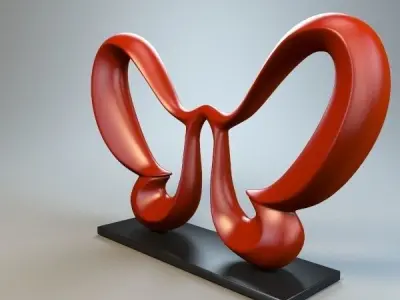 Abstract Figure 3D model 33