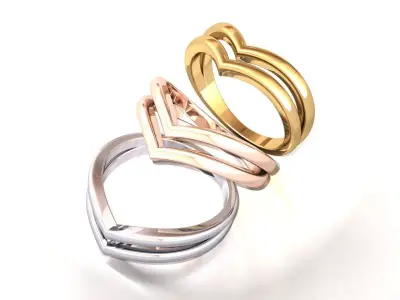 stack ring 3D print model 3D print model