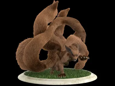 Kurama Nine Tails Naruto 3D model