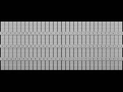 Wood Fence Low-poly 3D model