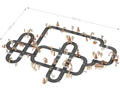 children decor set 14 3D model