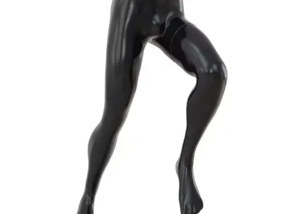 Male mannequin legs in running pose 101 3D model