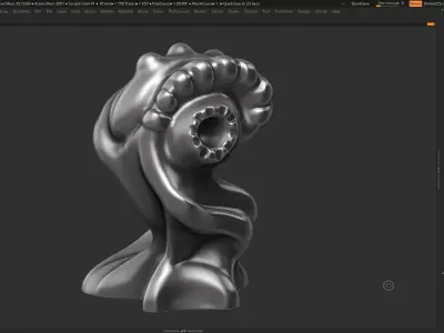 Modern Abstract Decorative sculpture 3d print model 122 3D print model