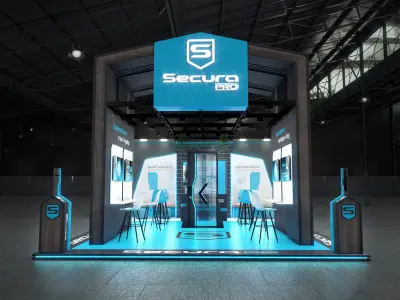 Home Security exhibition Stand  3D model