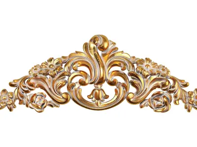 Classic carved 123 3D model