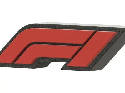 Formula 1 Stand Logo 3D print model