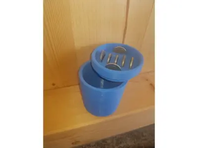 Cup holder wastebin and coinholder 3D print model
