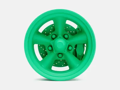 15x4 Torq Thrust D Wheel and Brake 3D print model