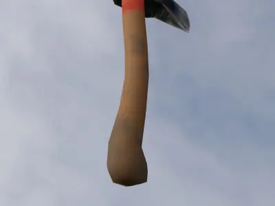 Simple Axe low poly for Game Engine Low-poly 3D model