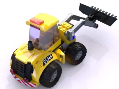 LEGO Wheel Loader High Quality 3D Model 3D model
