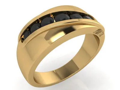 Channel Setting Band Ring 3570 3D print model