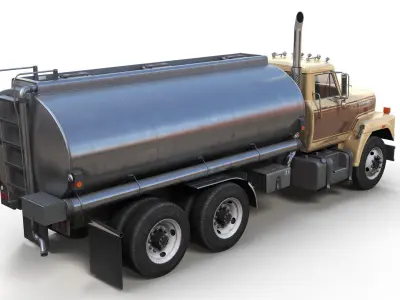 International Fleetstar tanker Low-poly 3D model