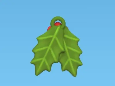 Christmas Ornaments - Leaves 3D print model
