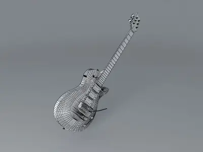 PRS style guitar Free 3D model purchase