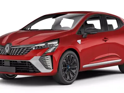 Renault Clio Hybrid 2024 3D model