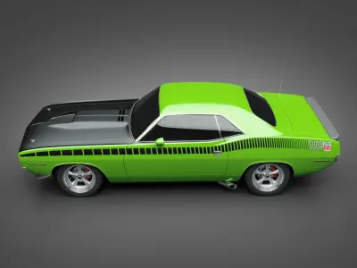 1970 Plymouth AAR Cuda 3D model