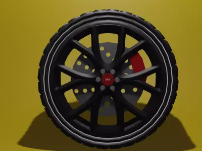 car tire rims Free 3D model