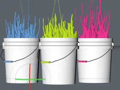 Paint Splash Animated 3D model